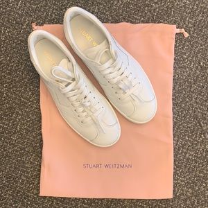STUART WEITZMAN SZ 7 DARYL SNEAKER WHITE